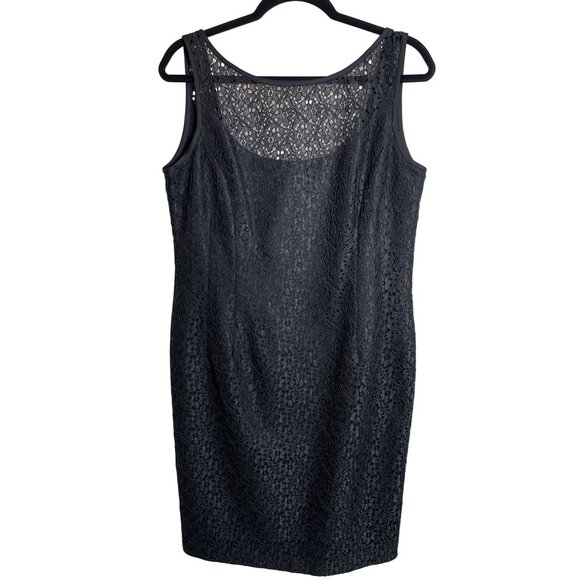 Trio New York Dresses & Skirts - TRIO New York Black Sleeveless Lace Dress Sz 14   Formal Events  *  Date Night